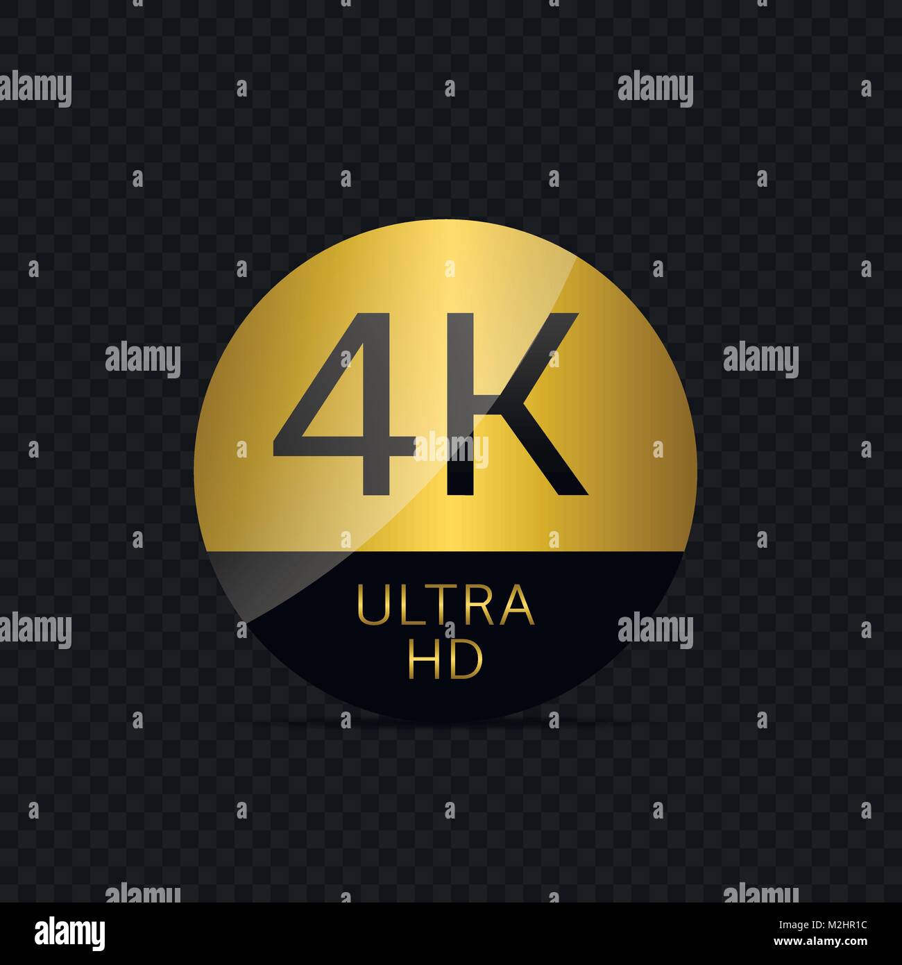 4 K Ultra HD Stock Vector