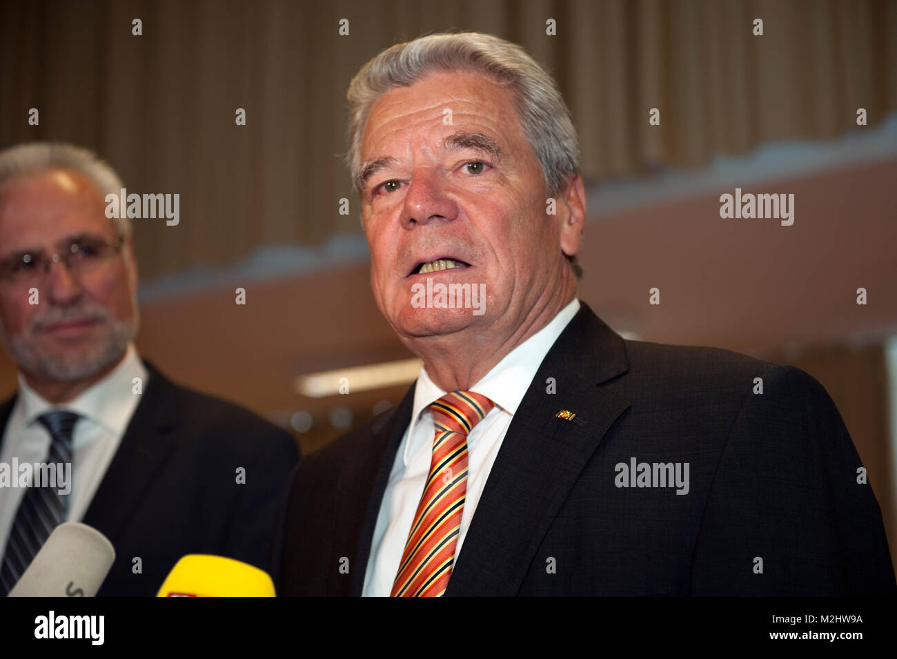 German President Joachim Gauck(CDU) votes today for the German Chancellor. Stock Photo