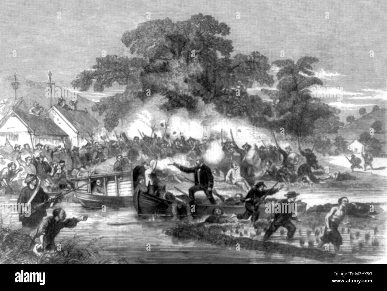 Second Opium War, 1858 Stock Photo