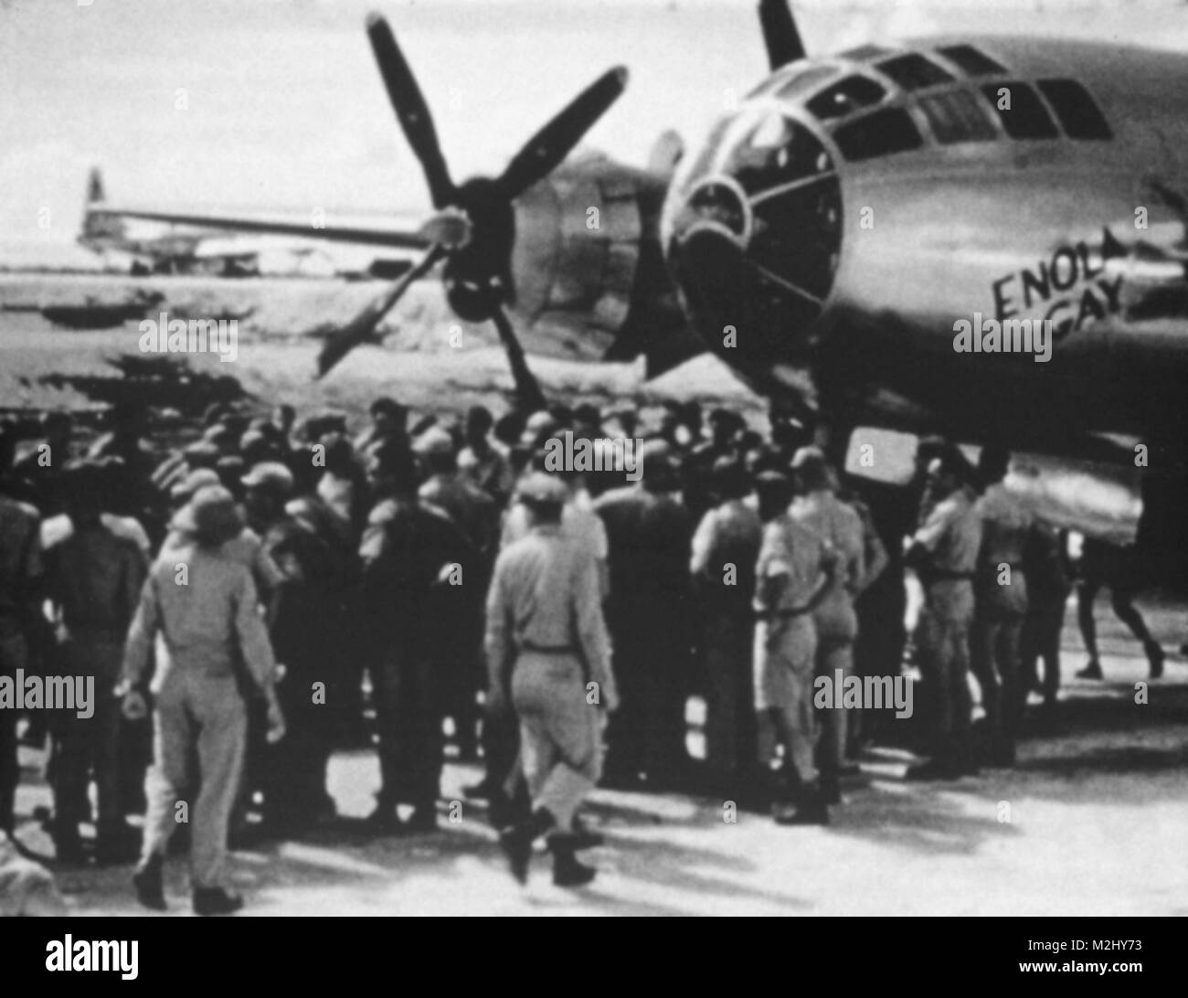 WWII, Enola Gay, Hiroshima Bomb Mission, 1945 Stock Photo