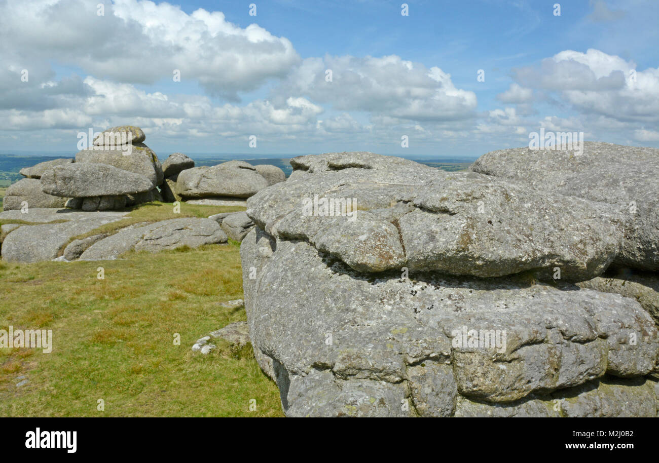 Roos Tor, Dartmoor National Park, Devon Stock Photo - Alamy