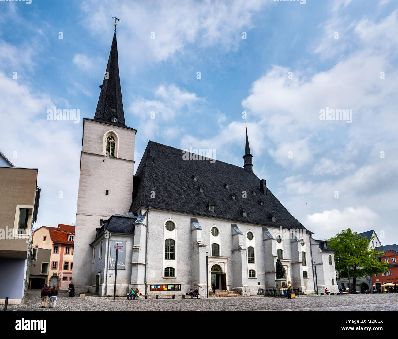 Stadtkirche St Peter und St Paul aka Herderkirche, Herderplatz, Weimar, Thuringia, Germany Stock Photo