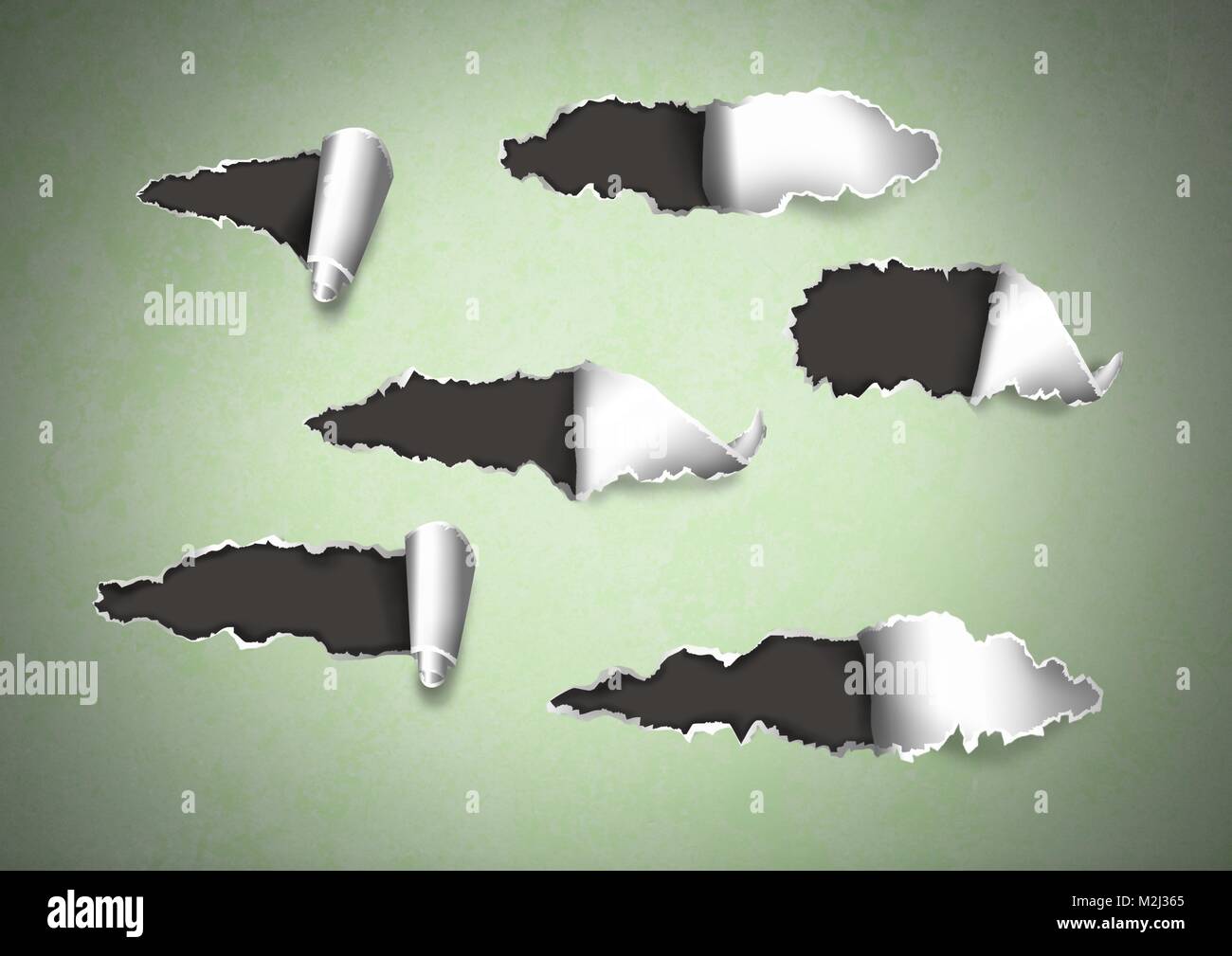 Torn paper ripped markings Stock Photo - Alamy
