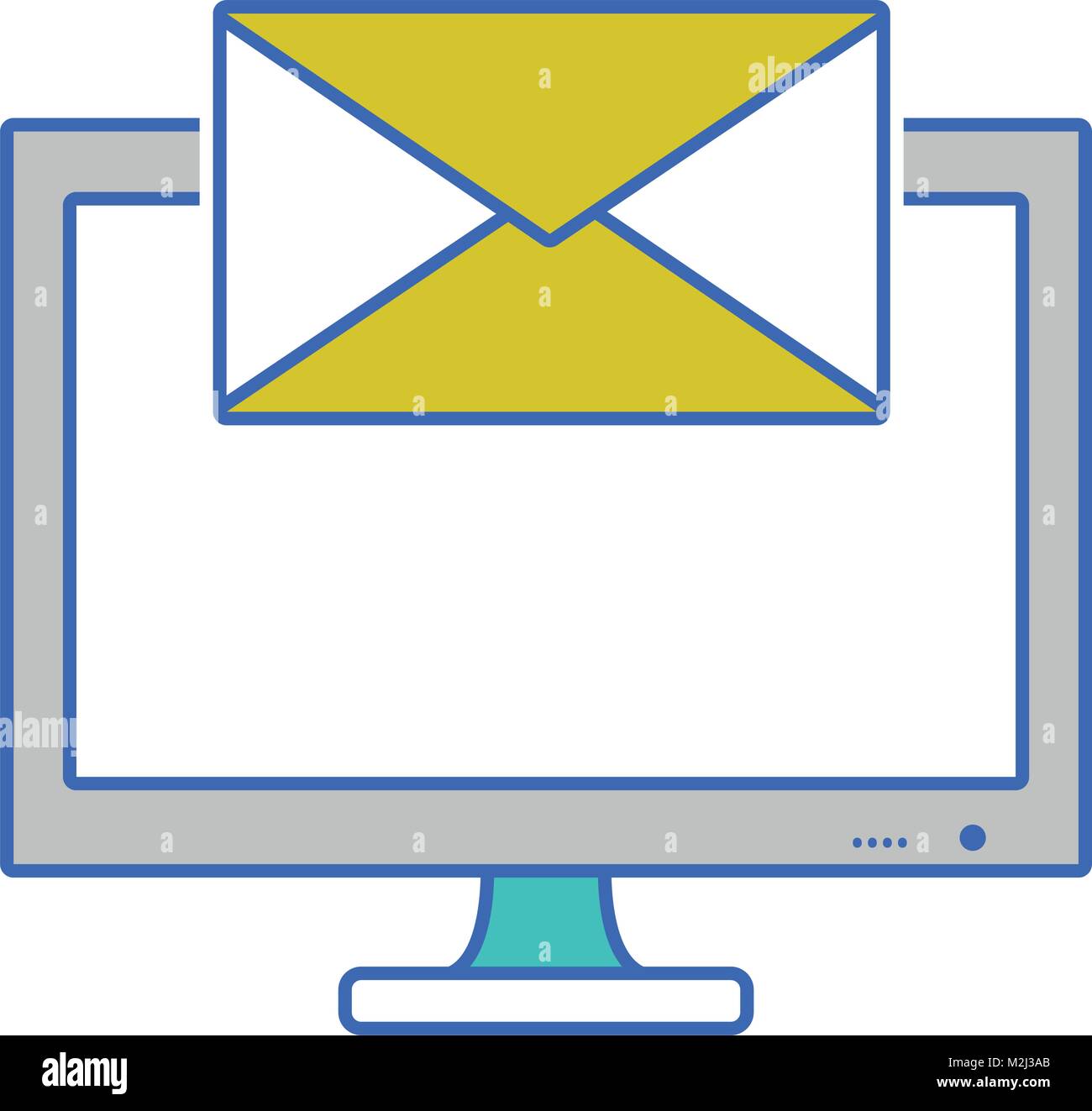 screen computer with text letter message Stock Vector Image & Art - Alamy