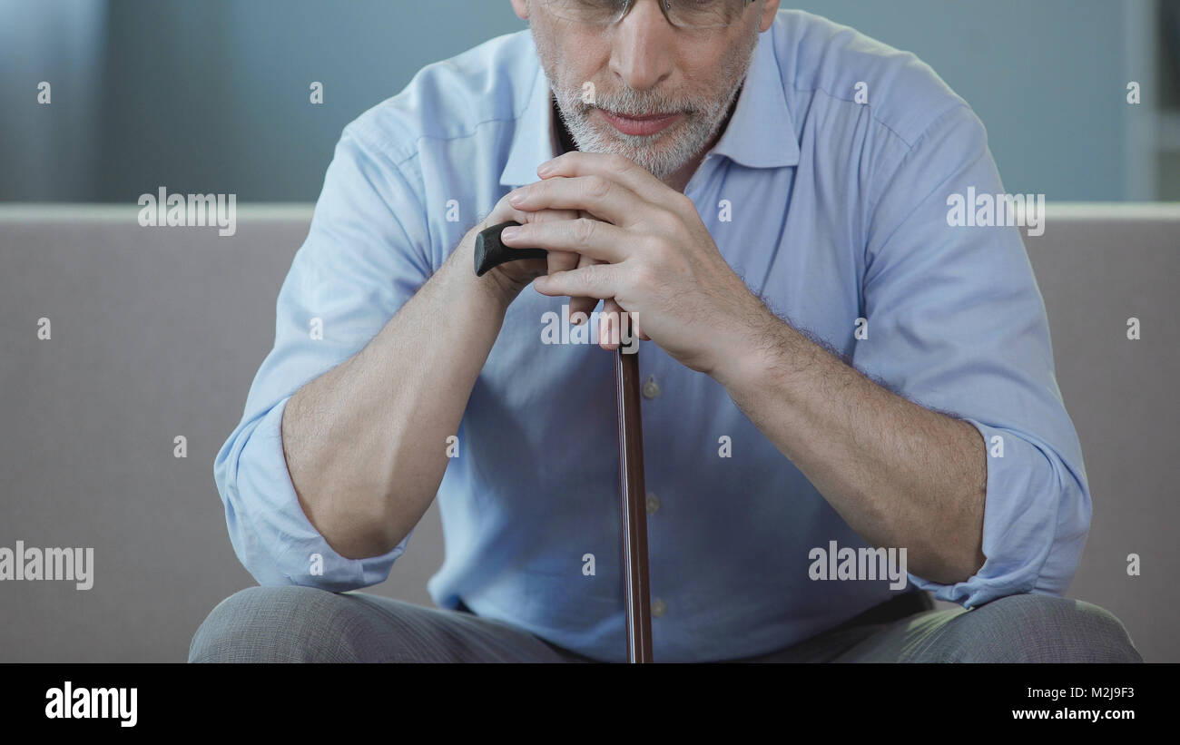 Sad lonely aged man walking hi-res stock photography and images - Alamy