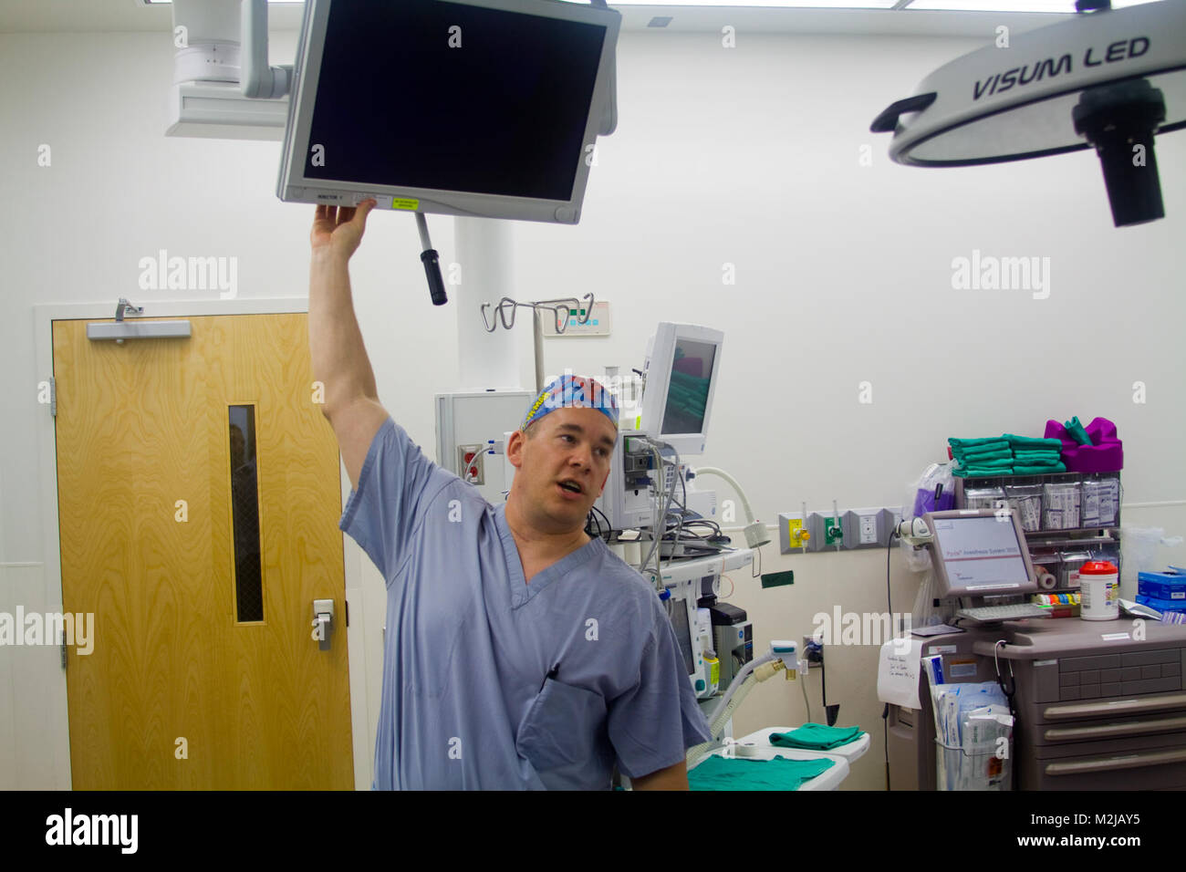 Langley Air Force Base personnel celebrate the opening of a new