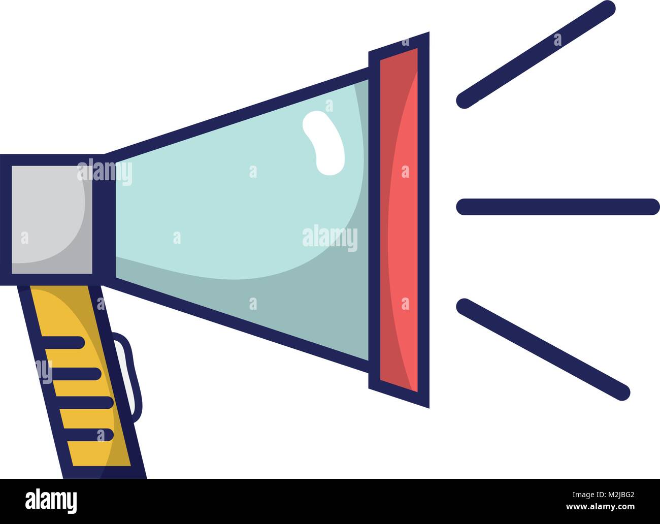 megaphone speaker audio message communication Stock Vector Image & Art