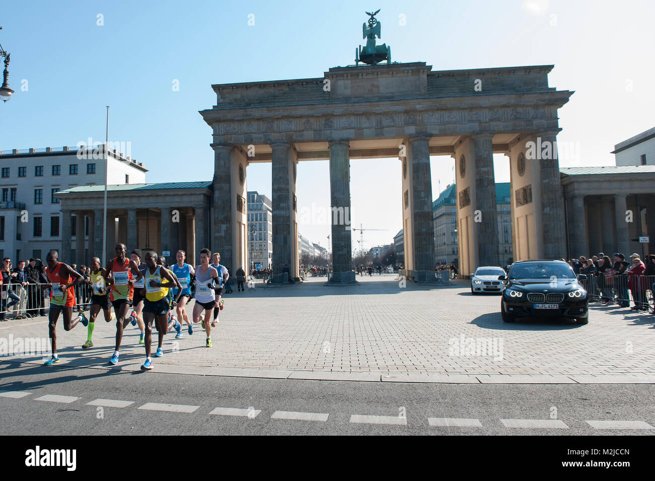 Berlin Half Marathon 2013 2nd platoon. Stock Photo