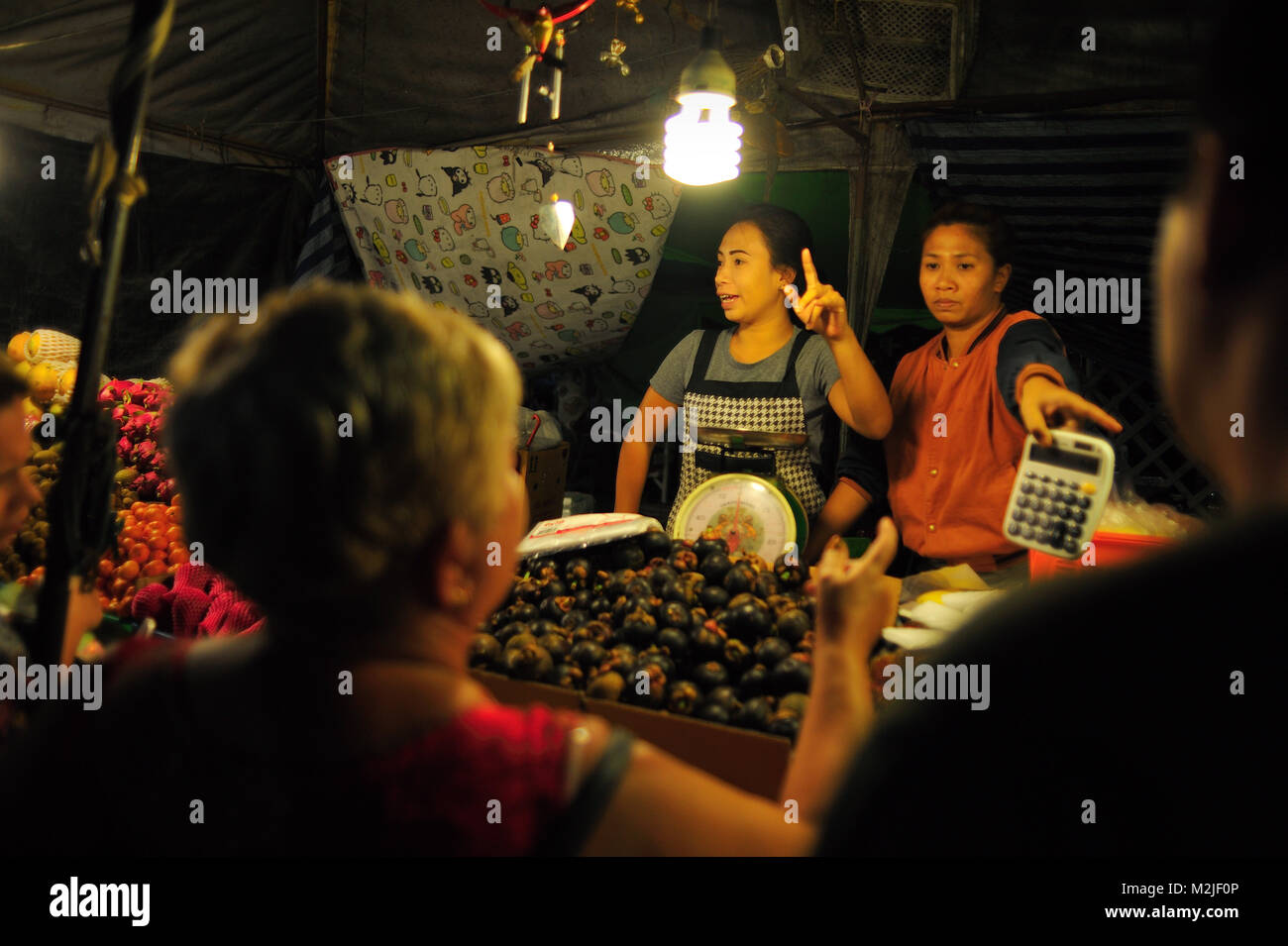 Jomtien Night Market Thailand Stock Photo
