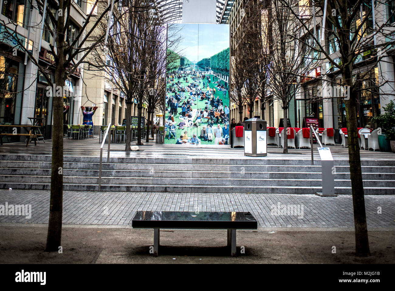 Tour in the capital of reunified Germany, the beautiful city of Berlin Stock Photo