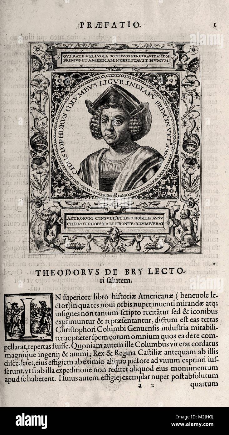 Theodor de Bry Theodor de Bry portrait Stock Photo Alamy