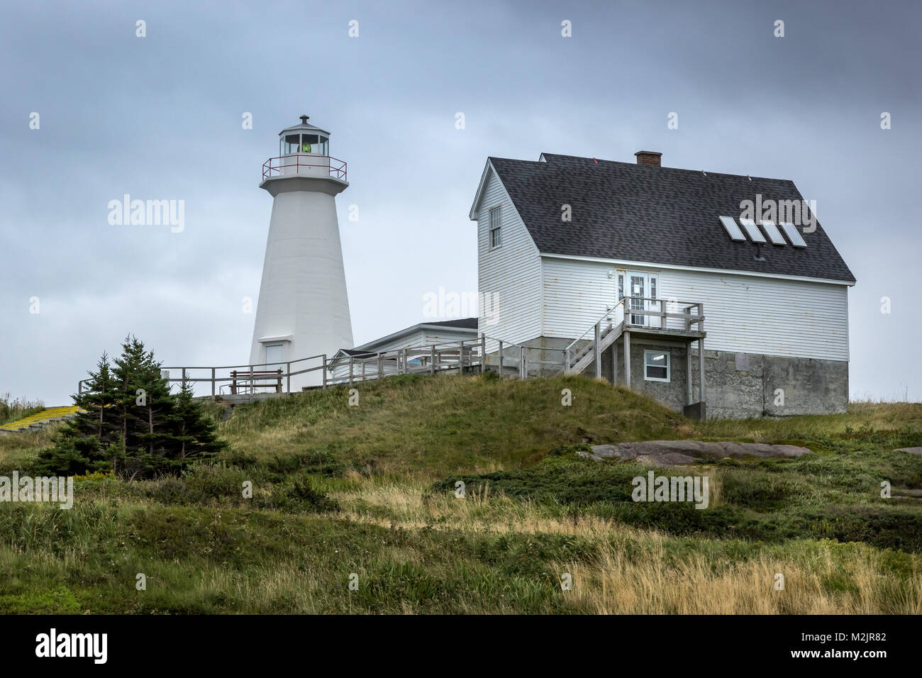 Cape Spear Lighthouse Newfoundland Stock Photo