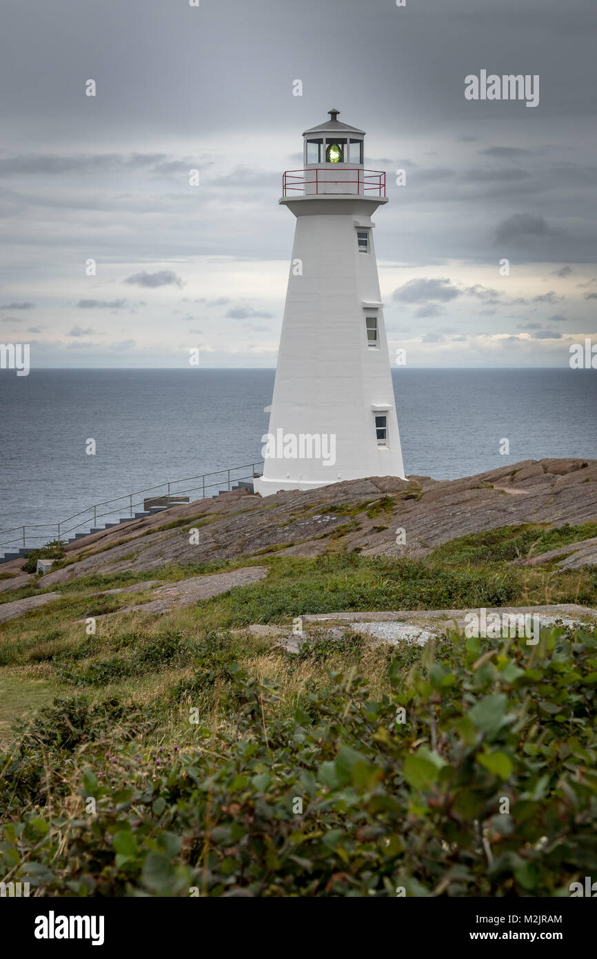 Cape Spear Lighthouse Newfoundland Stock Photo