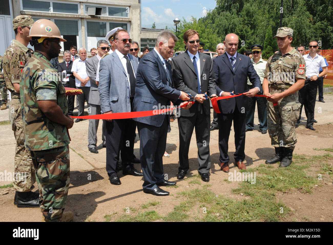 Roderick W. Moore, U.S. Ambassador to Montenegro, alongside heads of ...