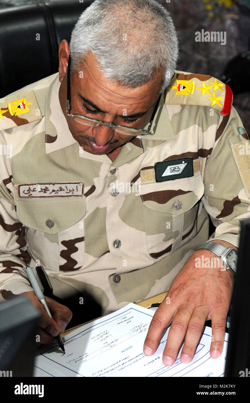 Gen. Ibrahim, the Mosul location commander and designated receiver of
