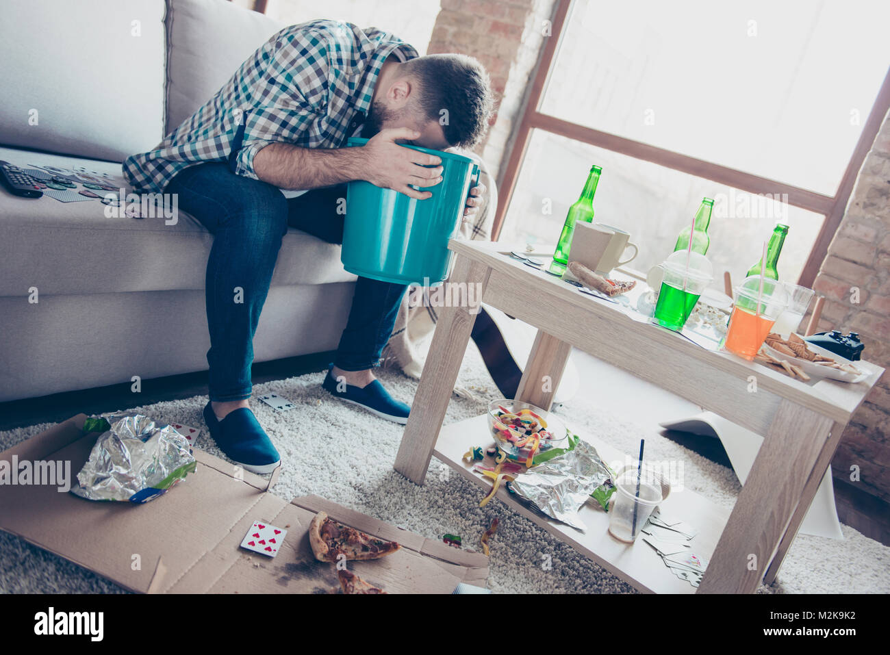 Man With Puke Bucket Memes
