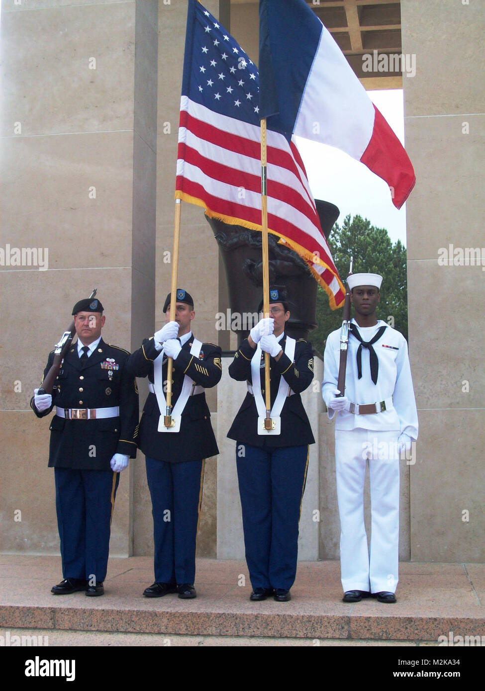 European Command color guard at Memorial Day by EUCOM Stock Photo - Alamy