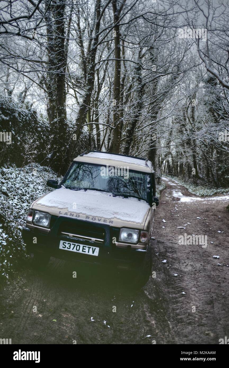 50th Anniversary Land Rover Discovery working Stock Photo