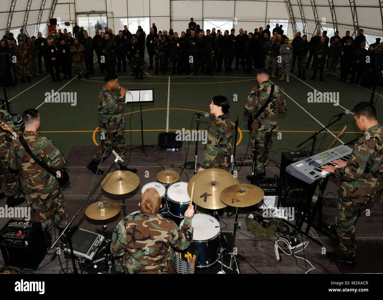 CNE band 'Flagship' performs for multi-national task force in Kosovo by ...