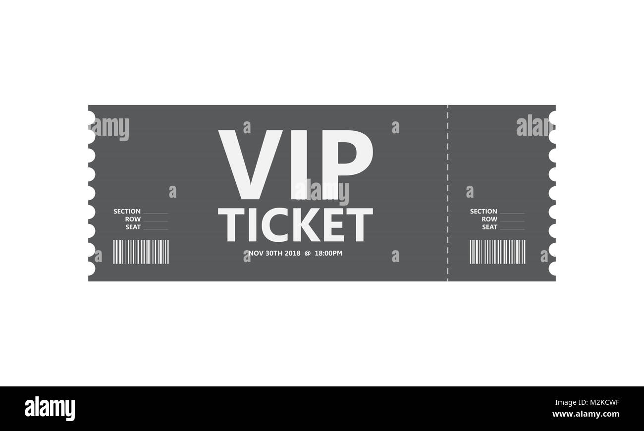 special movie ticket, vector design, eps10 Stock Photo