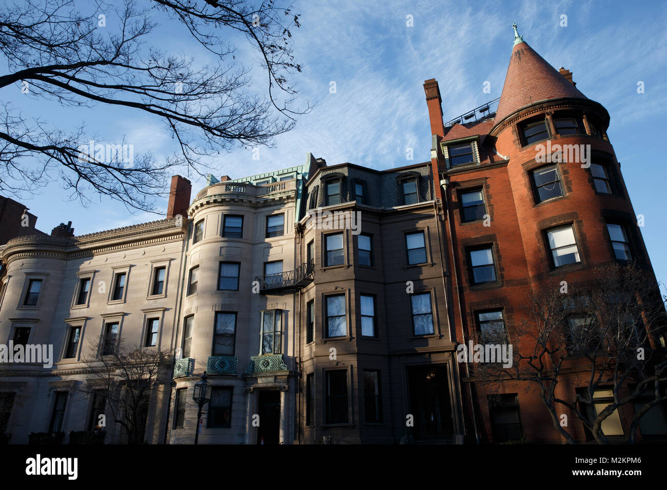 Boston townhouses hires stock photography and images Alamy