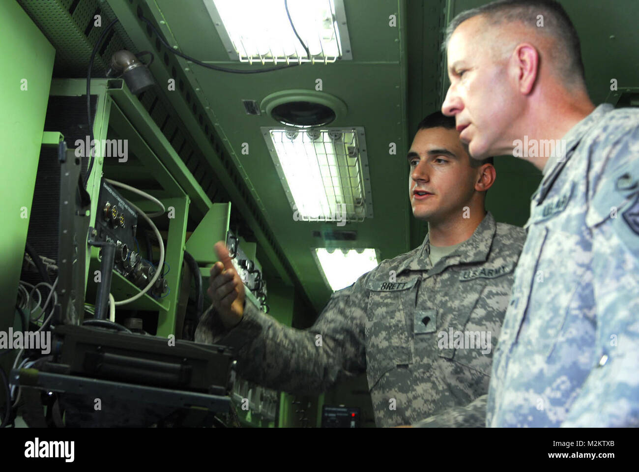 COS KALSU, Iraq – Maj. Gen. Thomas Spoehr, right, the deputy commanding ...