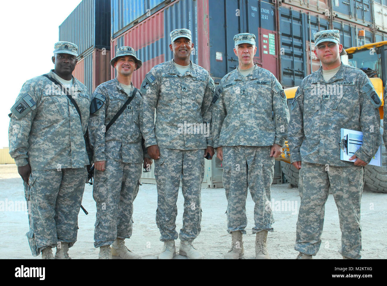 COS KALSU, Iraq - Maj. Gen. Thomas Spoehr (second from right), the ...