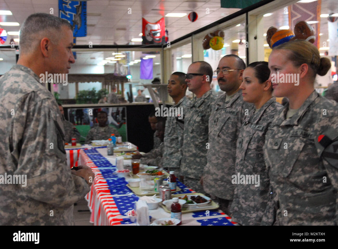 COS KALSU, Iraq – Maj. Gen. Thomas Spoehr, left, the deputy commanding ...