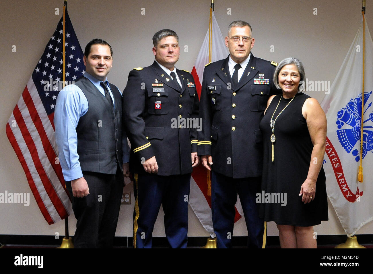(From left to right), Brandon Patton, Capt. Bobby R. Patton, III, Ch