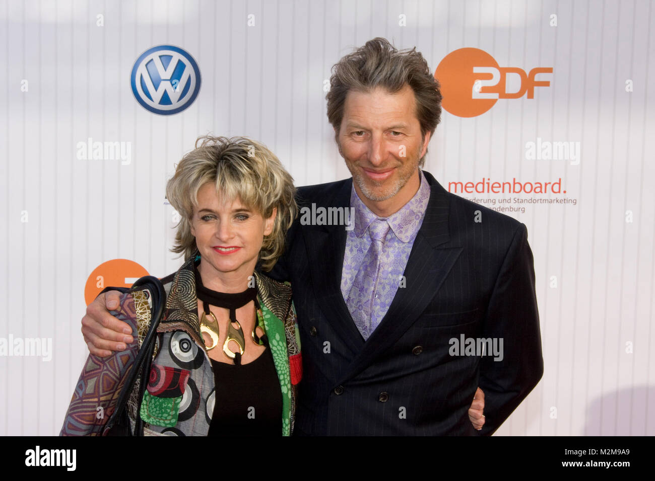 Rufus Beck und Yvonne Beck auf dem Roten Teppich zur Verleihung des Deutschen Filmpreises 2009 im Palais am Funkturm, Berlin, am 24.04.2009 Stock Photo