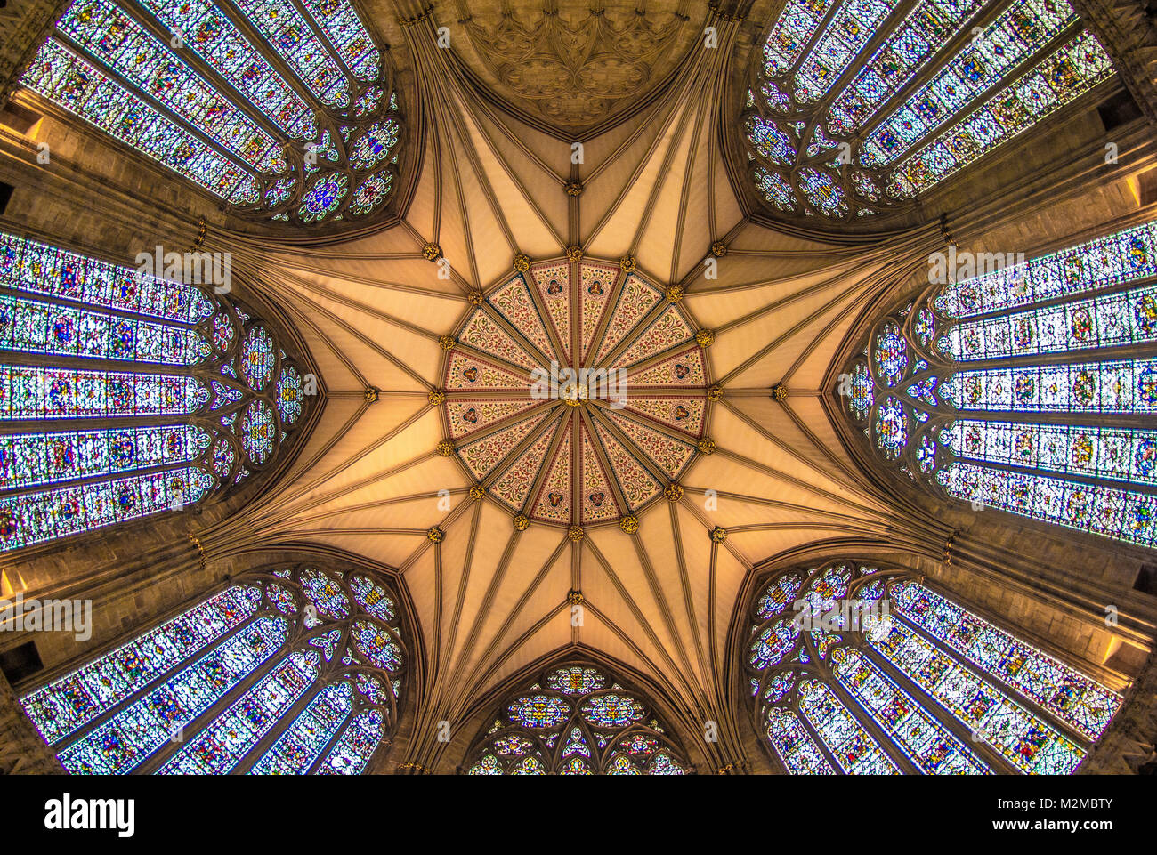View of Chapter House ceiling dome from directly below, Chapter House ...