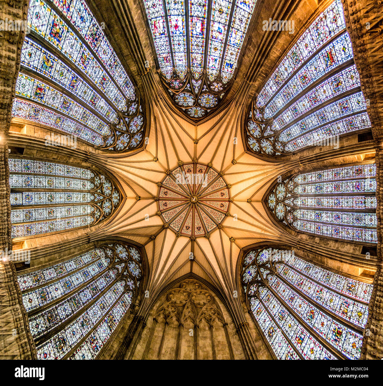 View of Chapter House ceiling dome from directly below, Chapter House ...