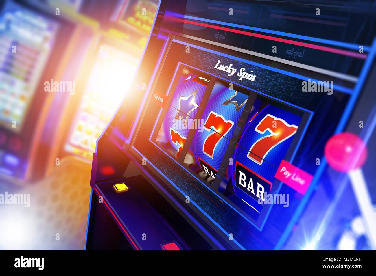 casino slots 3d model