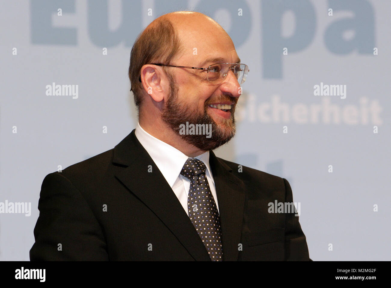 SPD-Spitzenkandidat zur Europawall, Martin Schulz beim Wahlkampfauftakt der SPD zur Europawahl am 08.05.2009 im Palladium in Köln Stock Photo