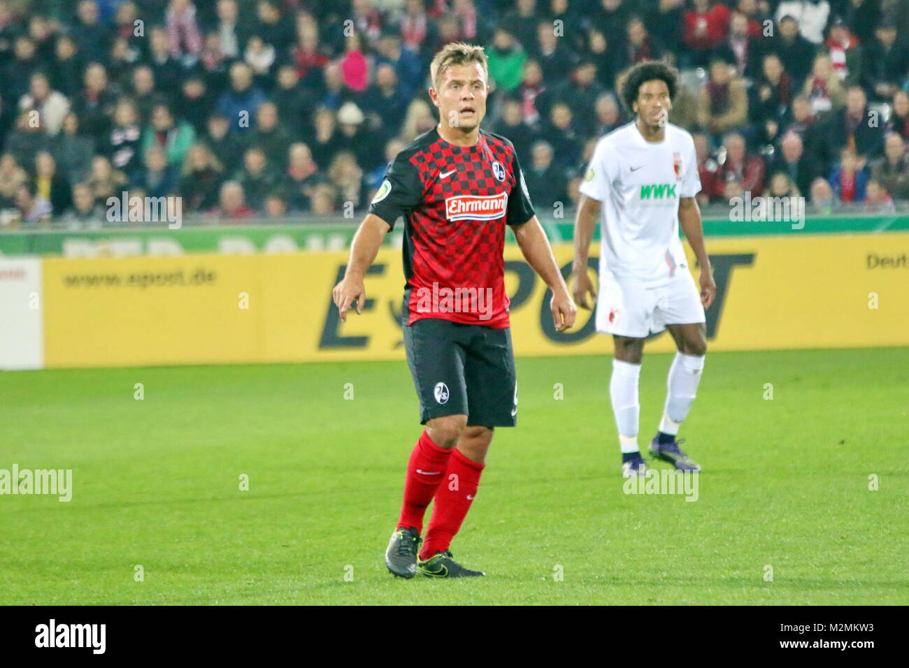 Amir Abrashi (Freiburg), DFB-Pokal 15/16 2 HR: SC Freiburg vs. FC Augsburg Stock Photo