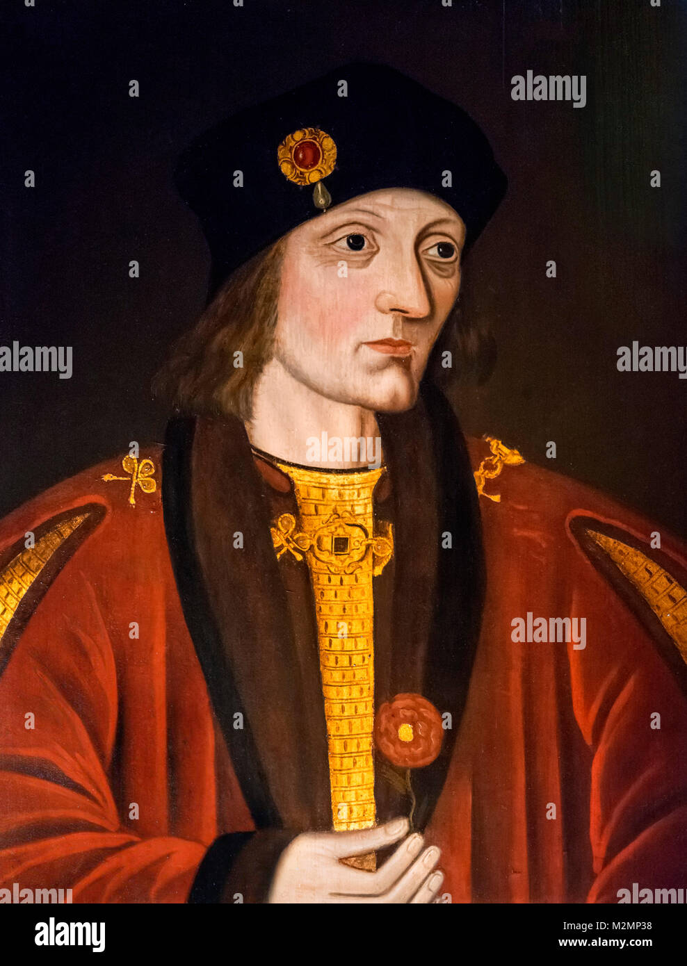Henry VII. Portrait of King Henry VII (1457-1509), unknown artist, late 16th century Stock Photo