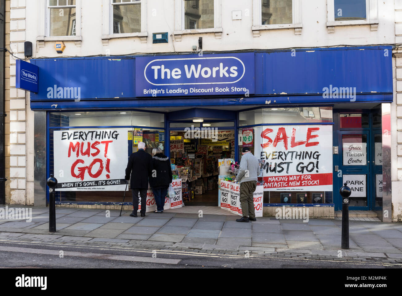 The Works Book Store, Chippenham, Wiltshire, England, UK Stock Photo