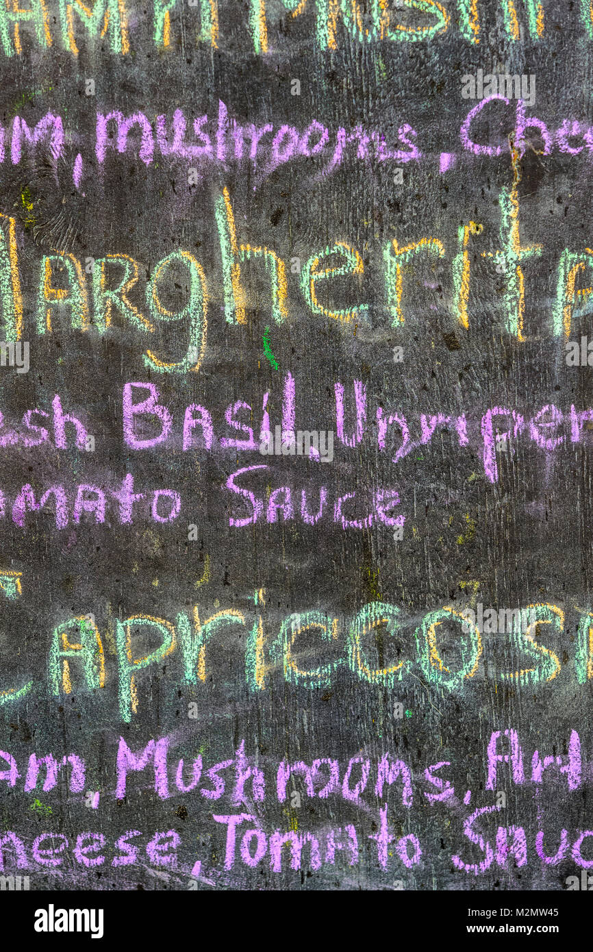 Handwritten cafe menu blackboard hi-res stock photography and images ...