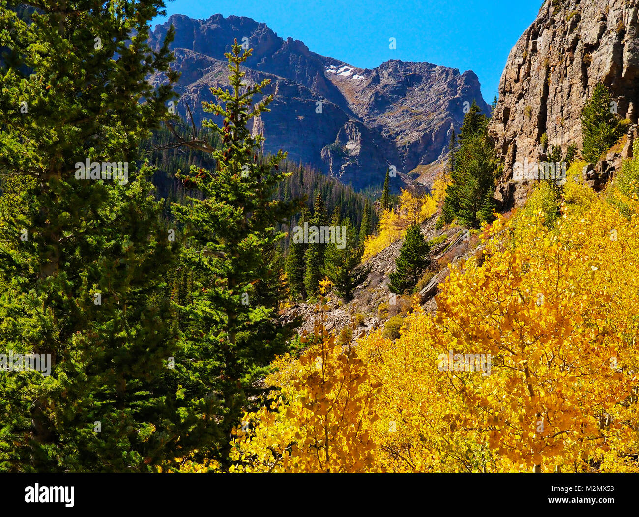 Mills Lake Trail, Rocky Mountain National Park, Estes, Colorado, USA ...