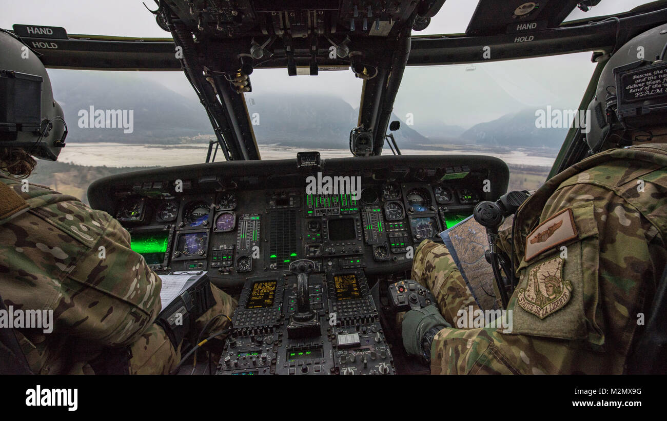 An HH-60G Pave Hawk helicopter assigned to the 56th Rescue Squadron ...