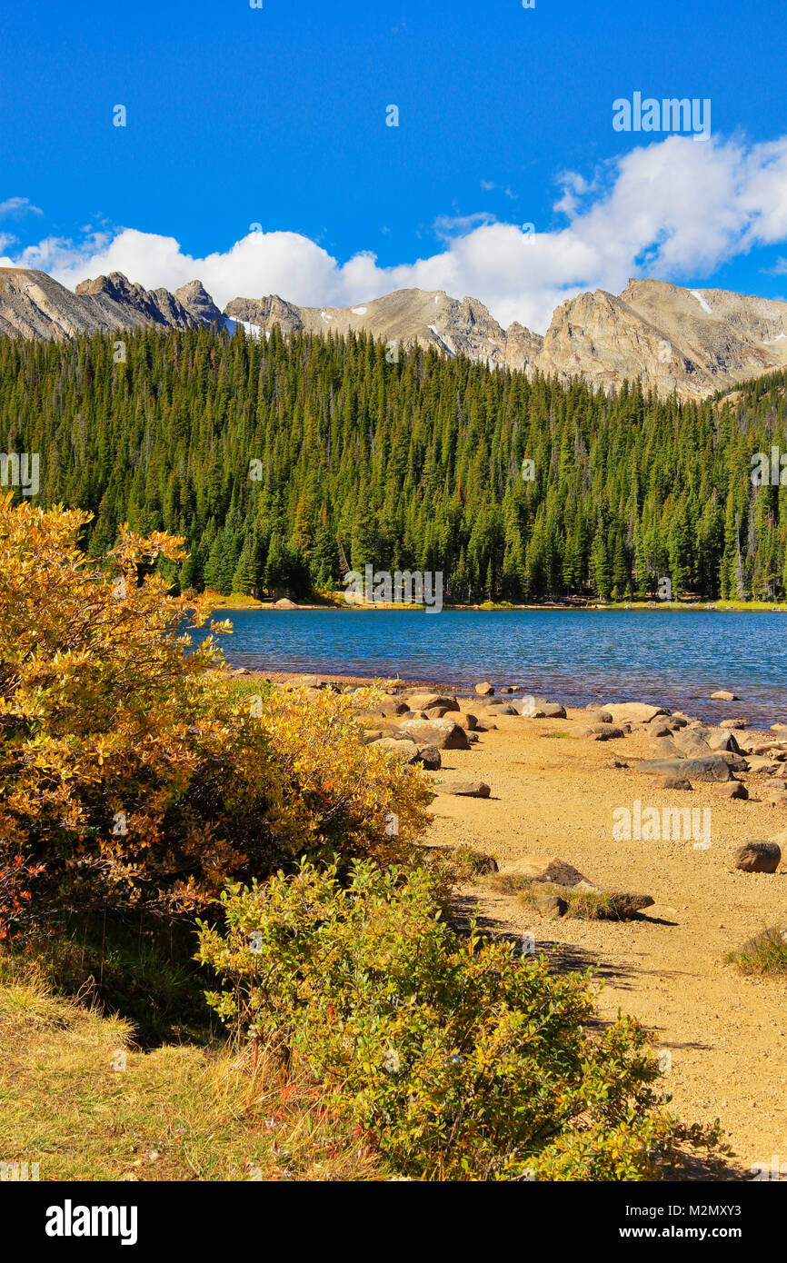 Brainard Lake, Brainard Lake Recreation Area, Ward, Colorado, USA Stock