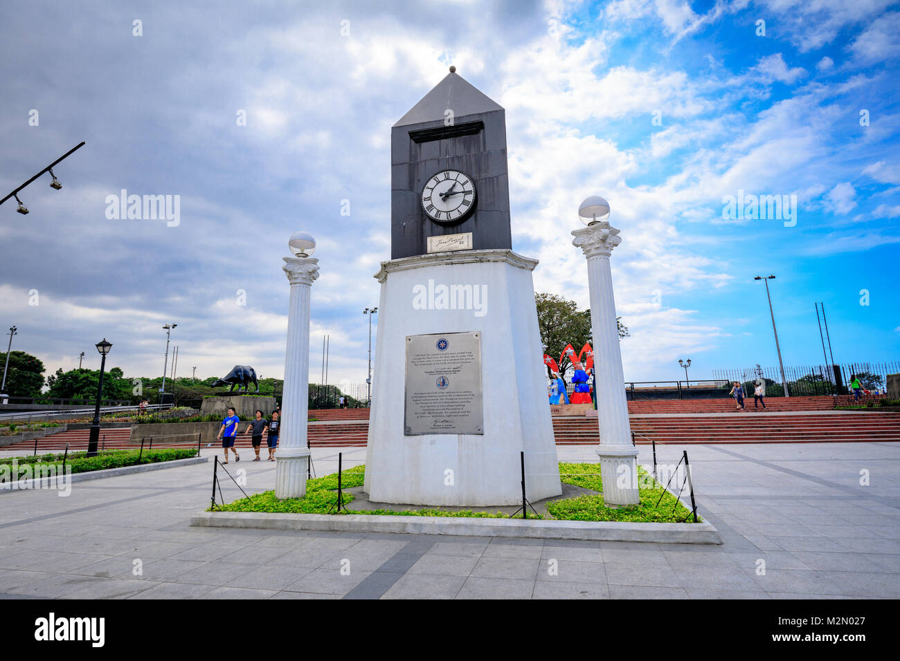 Manila, Philippines Feb 4, 2018 Centennial Clock structure in