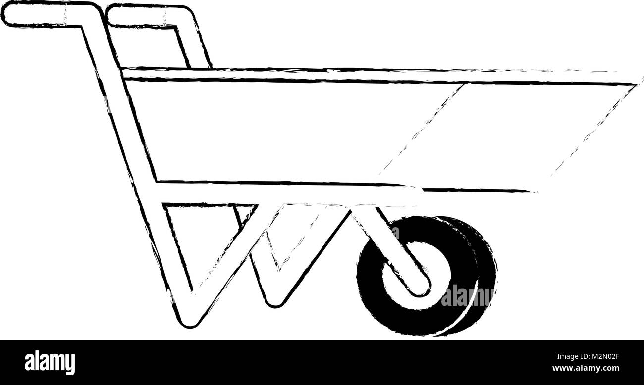 wheelbarrow with ground icon Stock Vector Image & Art - Alamy