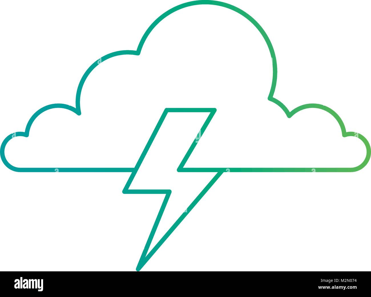 weather cloud rainy with ray Stock Vector Image & Art - Alamy
