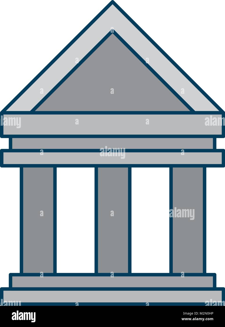 bank building isolated icon Stock Vector Image & Art - Alamy
