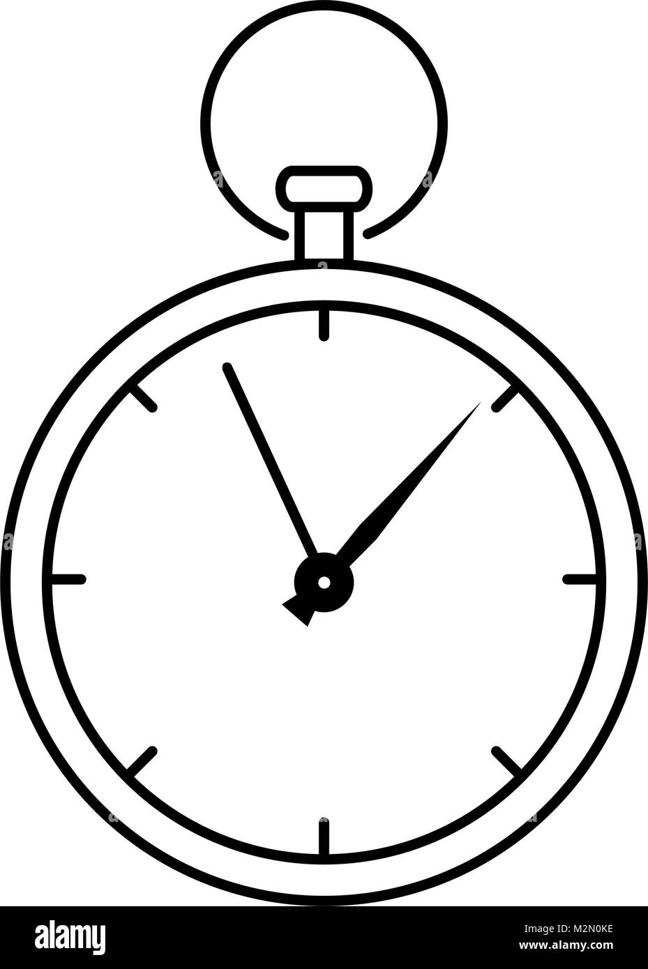 time clock isolated icon Stock Vector Image & Art - Alamy