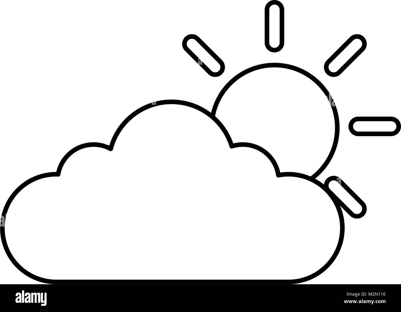 summer sun with clouds Stock Vector Image & Art - Alamy