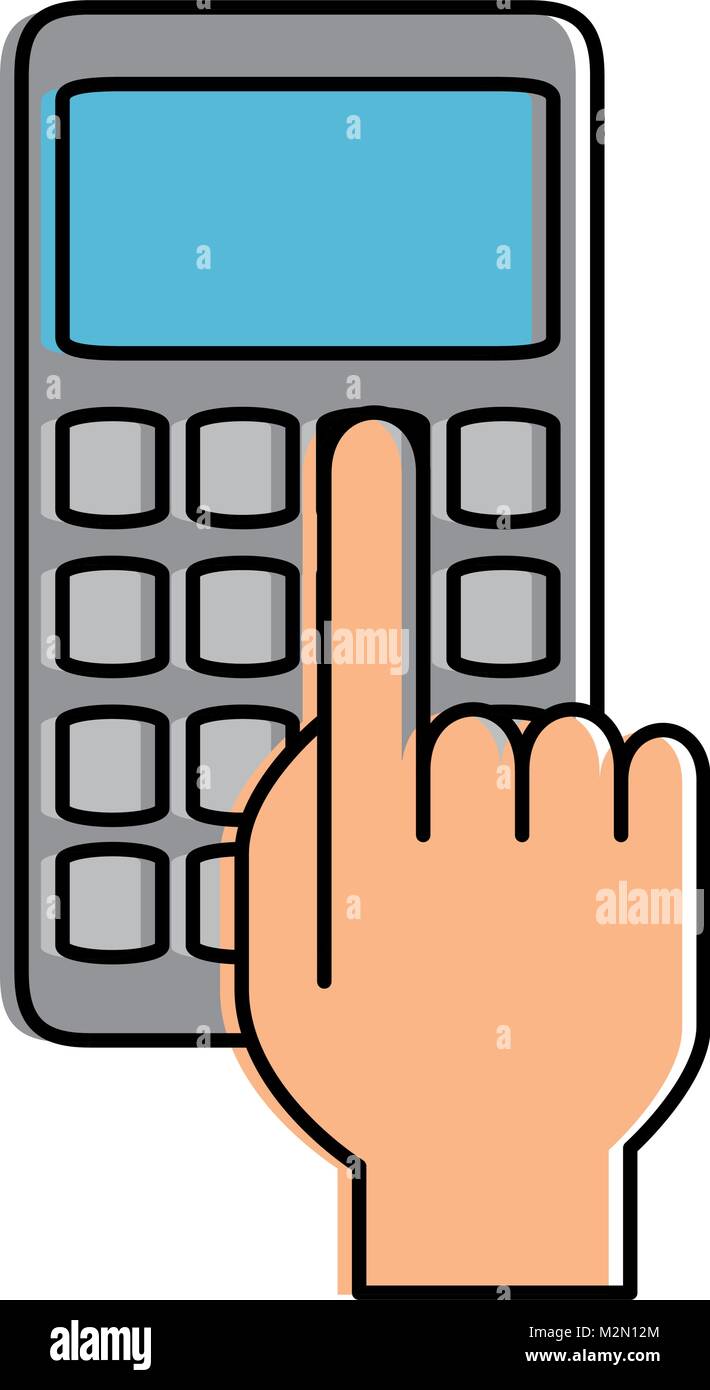Calculation business hands design Stock Vector Images - Alamy