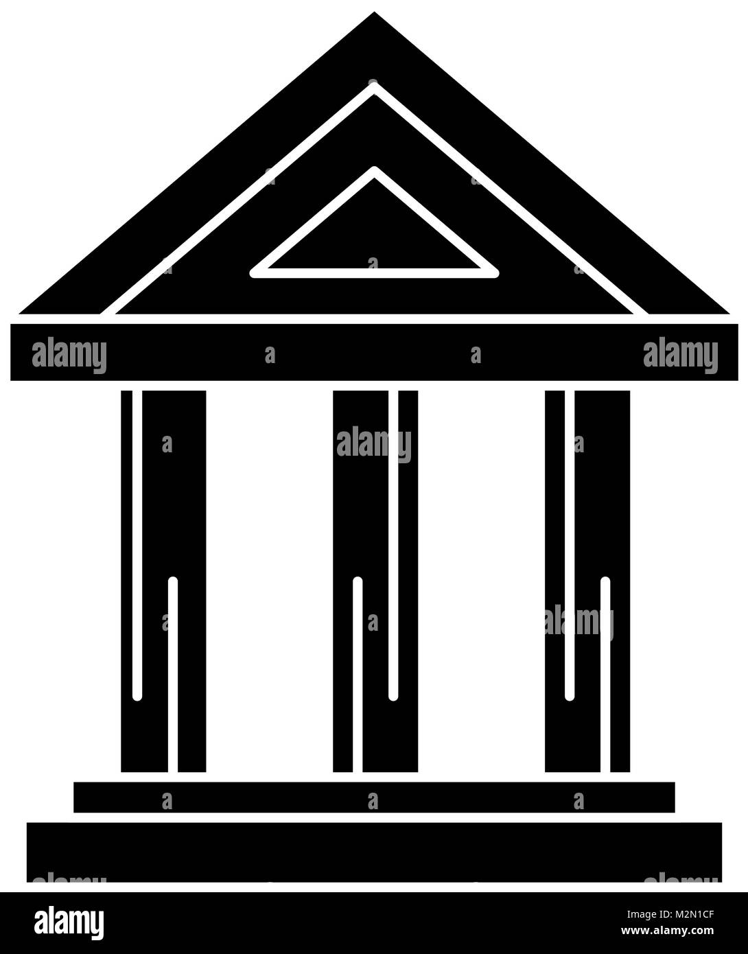 bank building isolated icon Stock Vector Image & Art - Alamy
