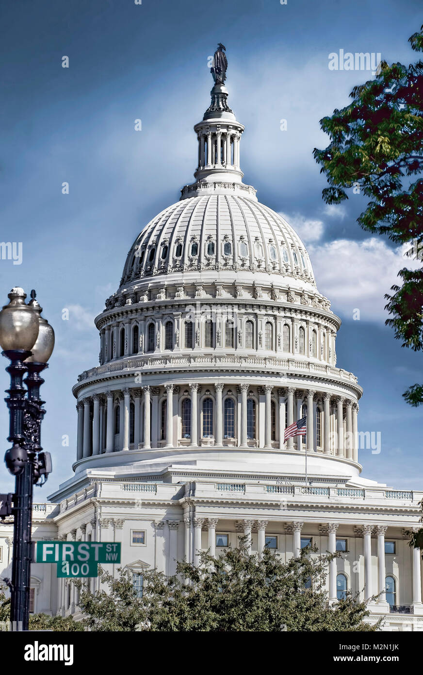 American Capital Building in Washington DC . Stock Photo